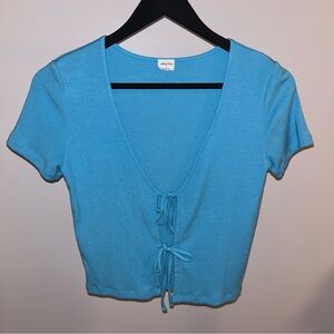 Wilfred Free - tie up short sleeve top